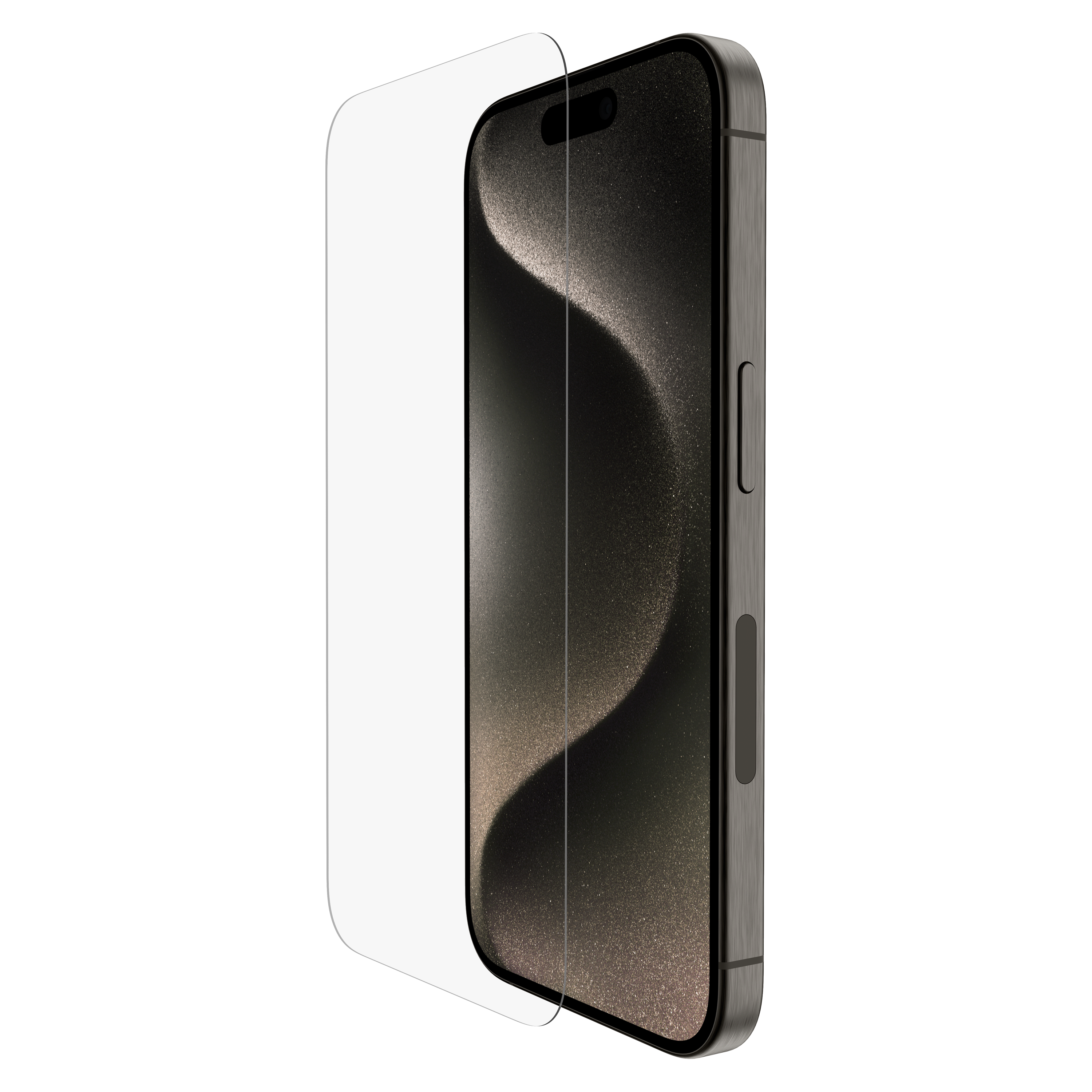 Belkin - Glass Screen Protector With Ez Tray For Apple Iphone 15 Pro - Clear