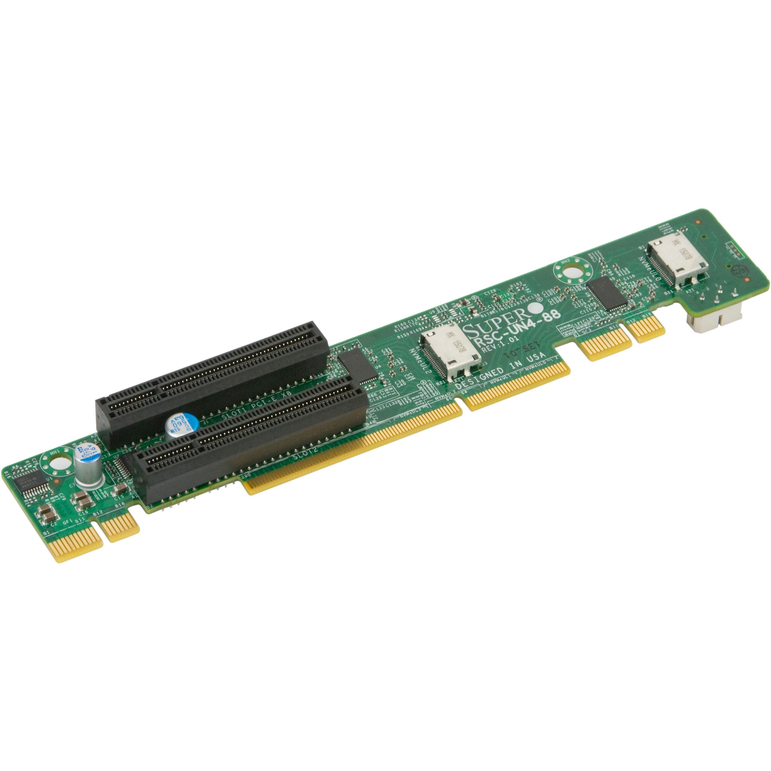 Supermicro Riser Card - 2 x PCI Express 3.0 x8 - PCI Express 3.0 x8 - 1U Chasis