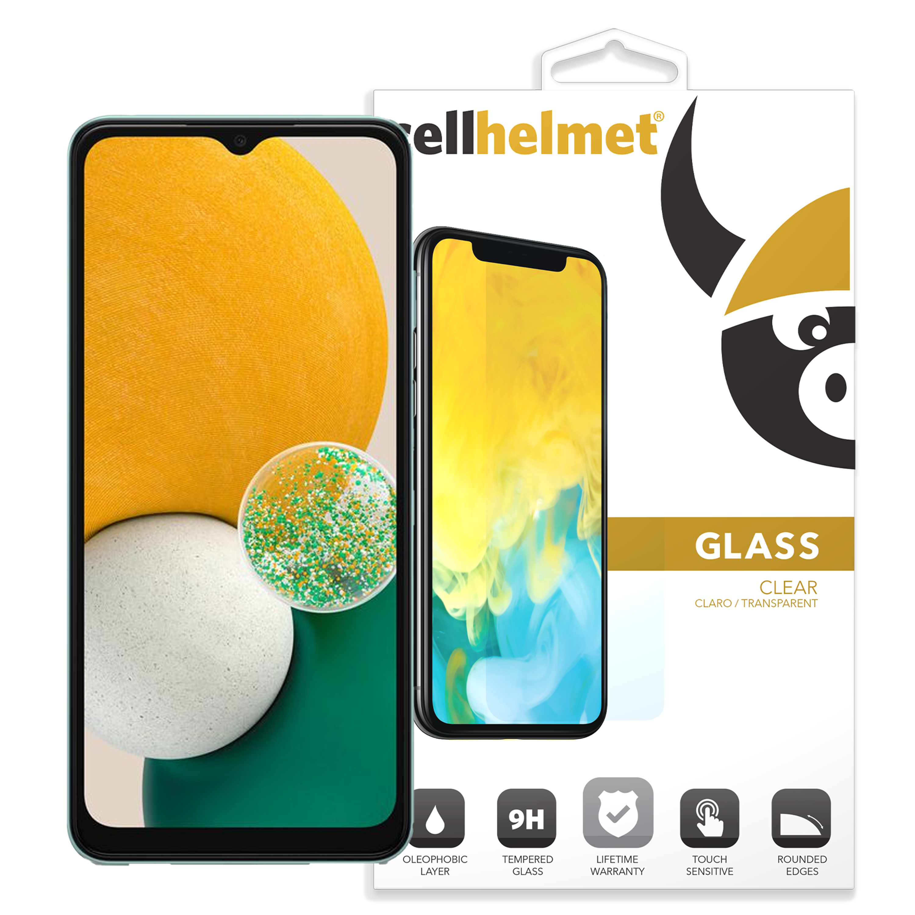 Cellhelmet - Tempered Glass Screen Protector For Samsung Galaxy A13 5g / A13 / A23 5g - Clear