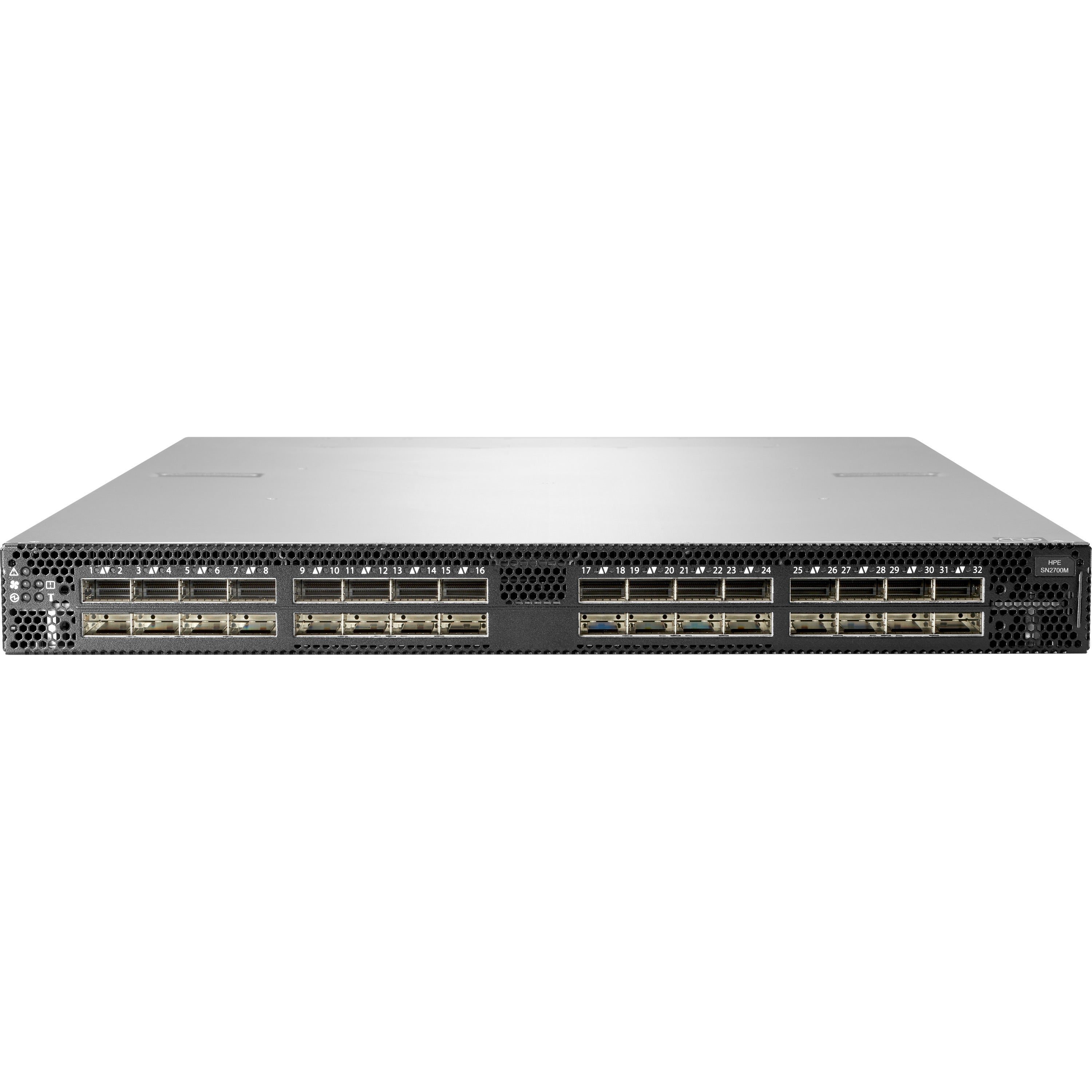 HPE SN2700M 100GbE 32QSFP28 Switch, 100 Gigabit Ethernet, 100GBase-X, 24.47 lb