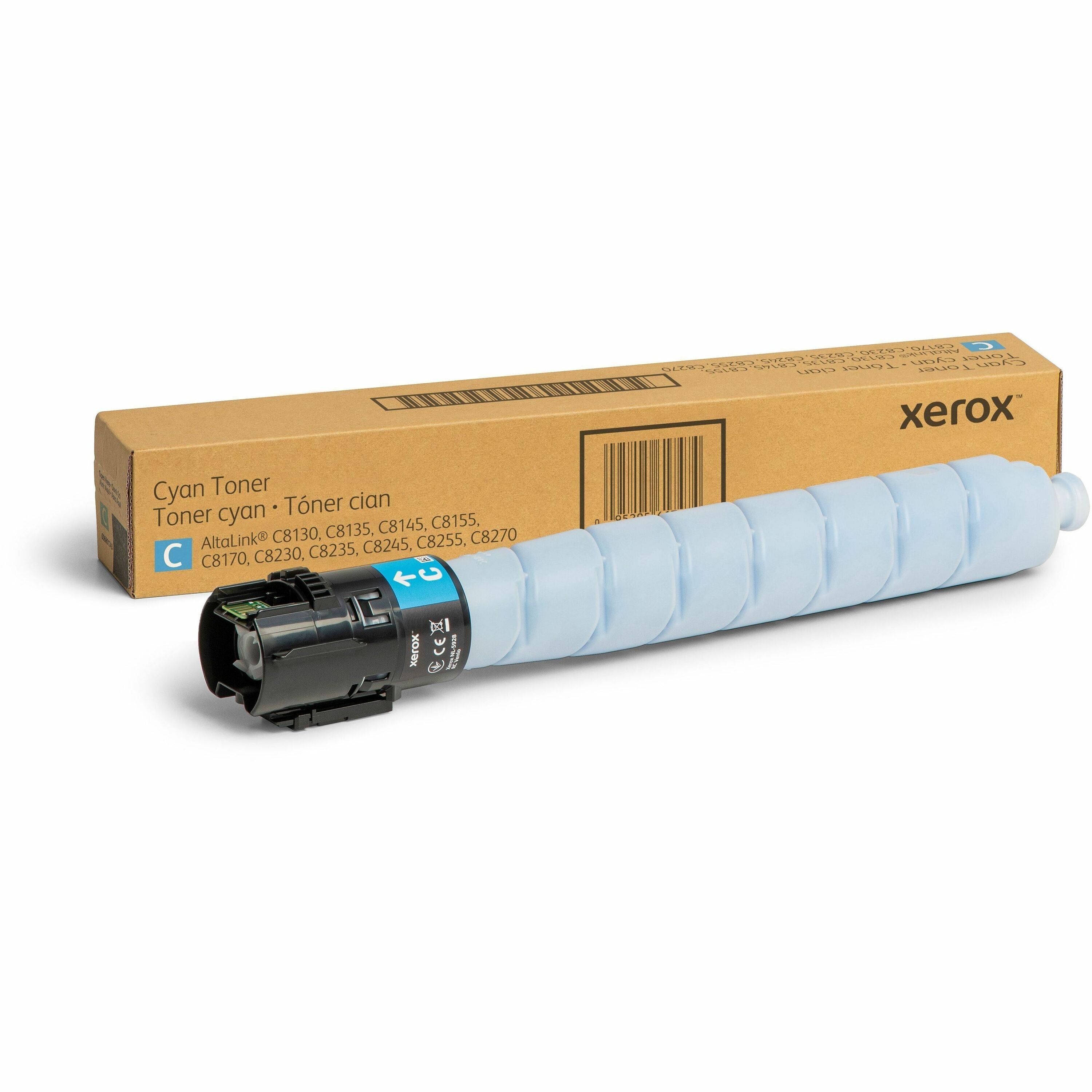 Xerox Genuine Xerox&reg; AltaLink&reg; C8100 Series Color Multifunction Printers&acirc;&euro;&acirc;C8200 Series Color Multifunction Printers Cyan Toner Cartridge
