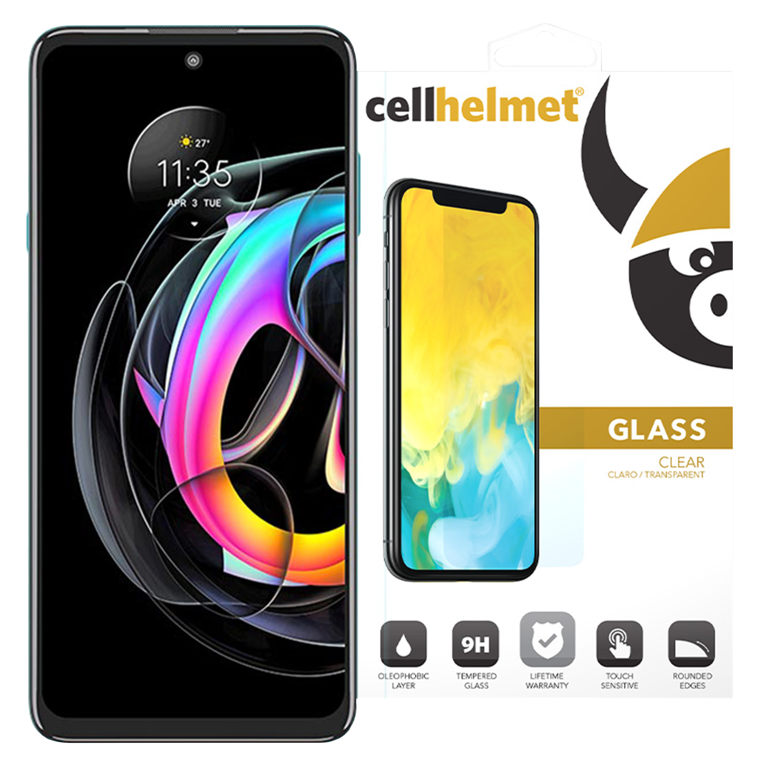 Cellhelmet - Tempered Glass Screen Protector For Motorola Moto G Pure - Clear