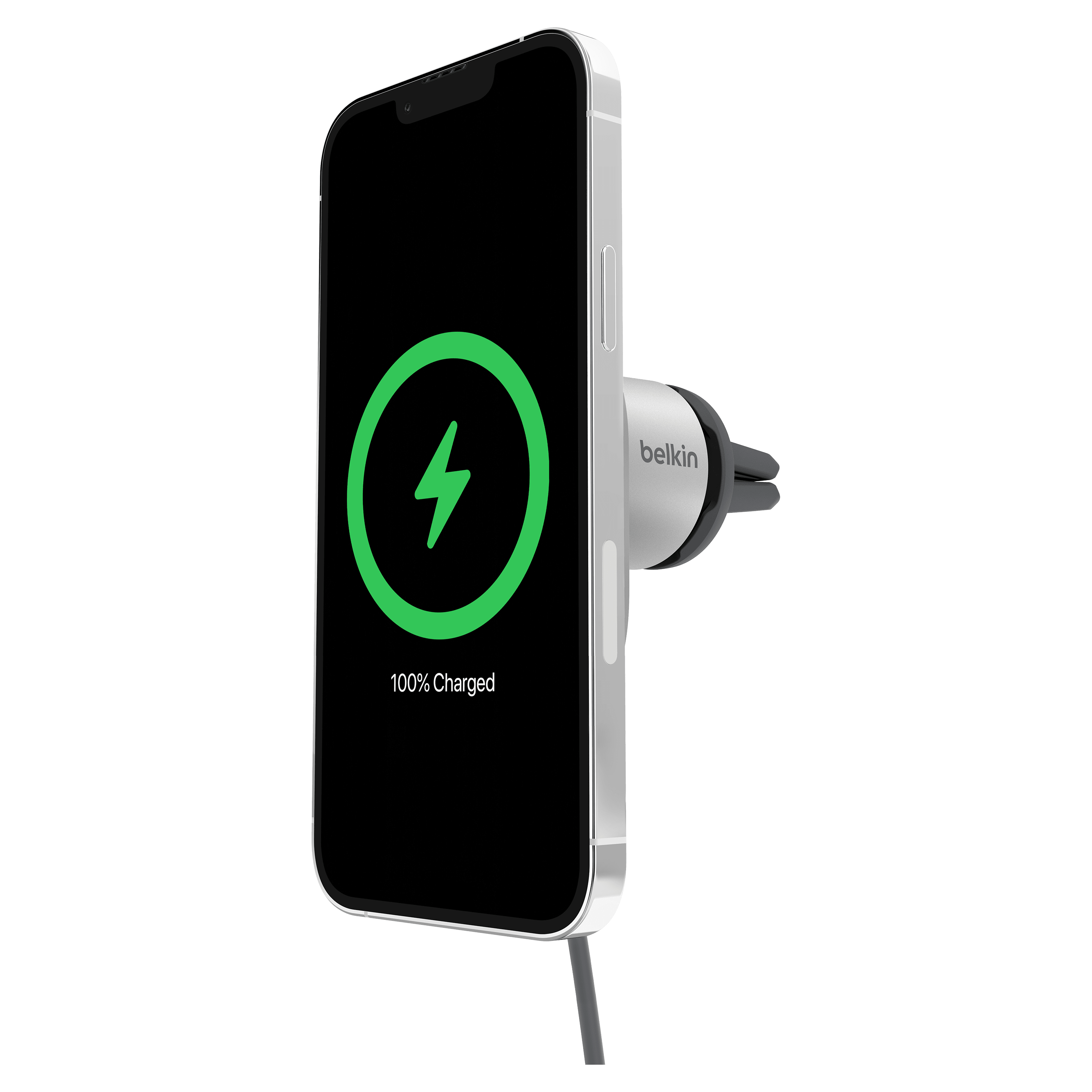 Belkin - Boost Charge Pro Wireless Car Charger With Magsafe Charging With Qi2 15w - Grey