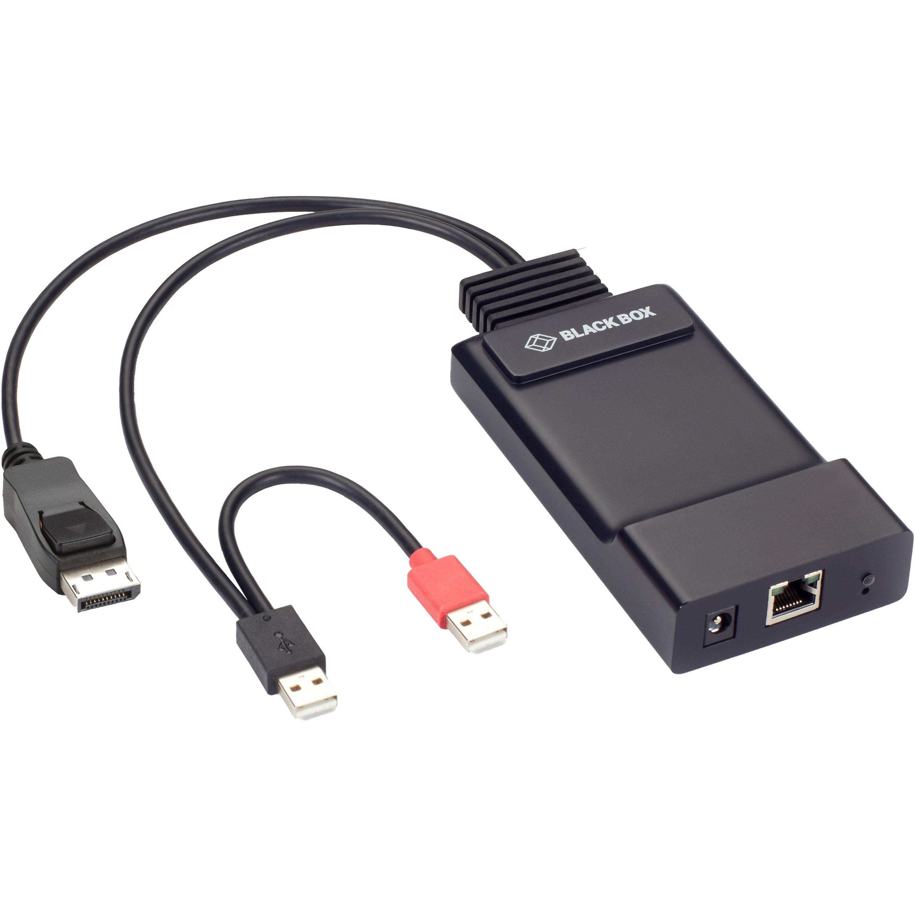 Black Emerald&reg; Zero U DP KVM-over-IP Transmitter - Single-Head, HD, Embedded DisplayPort Audio, 12-in.