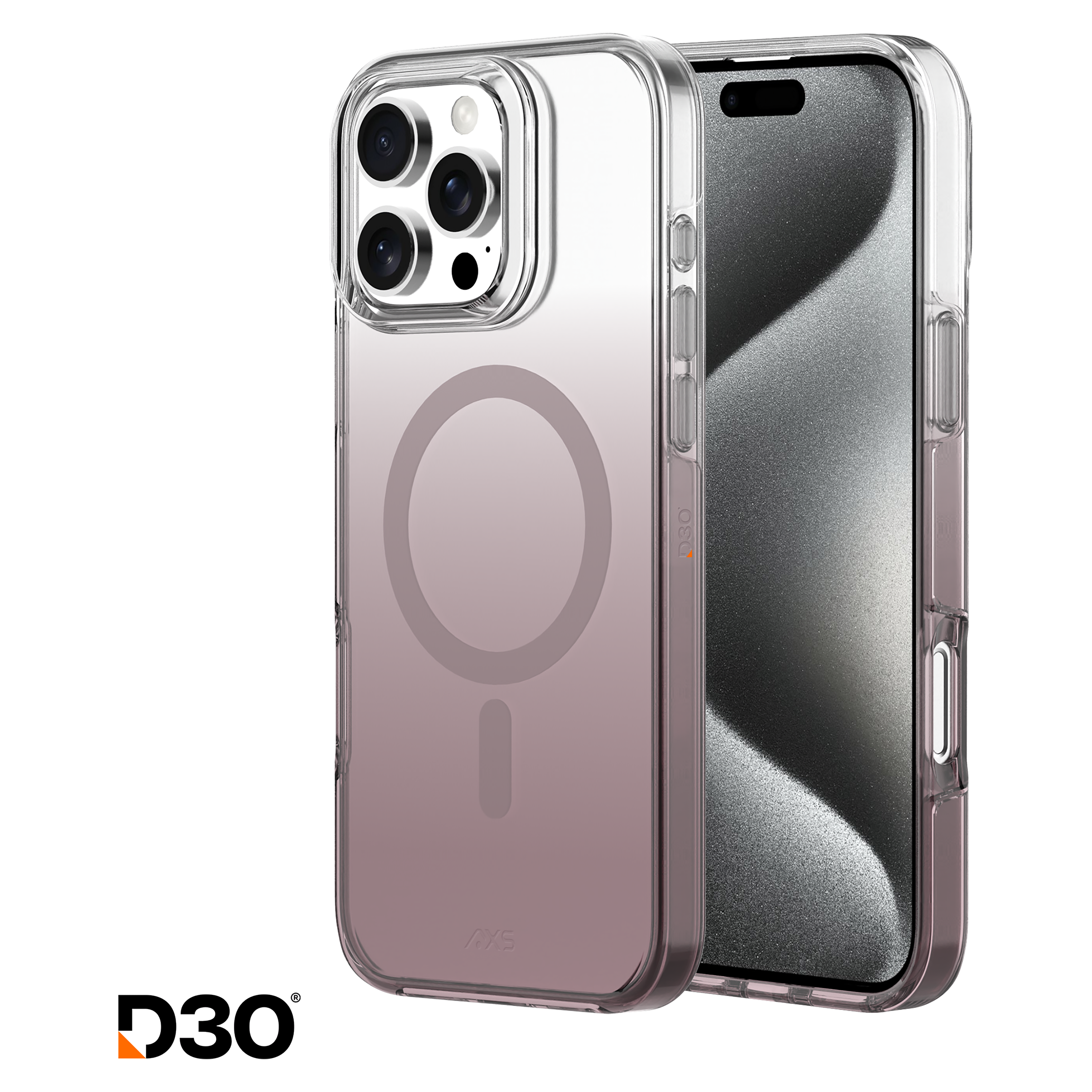 Axs - Crystal Shield D3o Magsafe Case For Apple Iphone 16 Pro Max - Nude Gradient