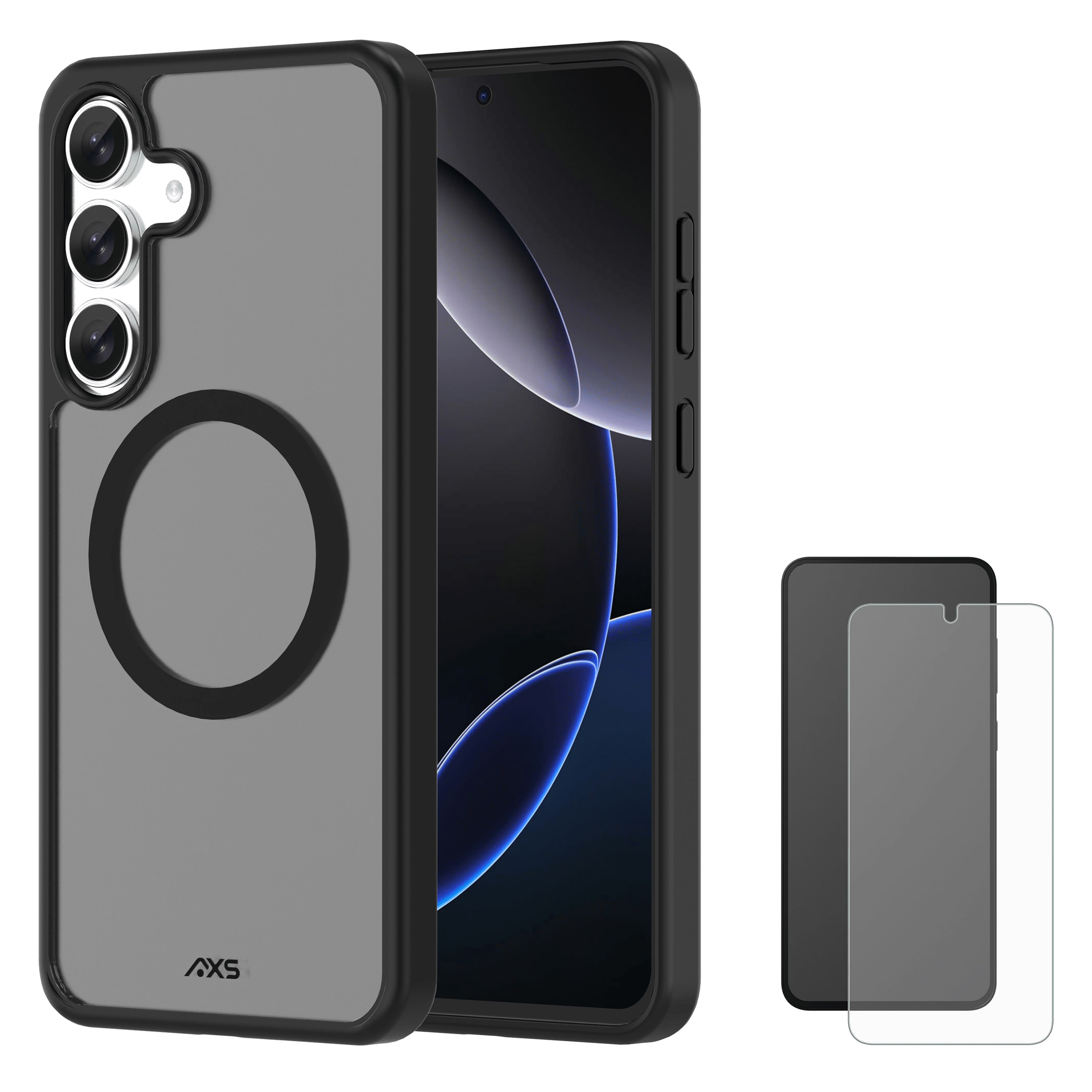 axs-proshield-magsafe-case-with-armorglass-pack-for-samsung-galaxy-s25-fe-smoke