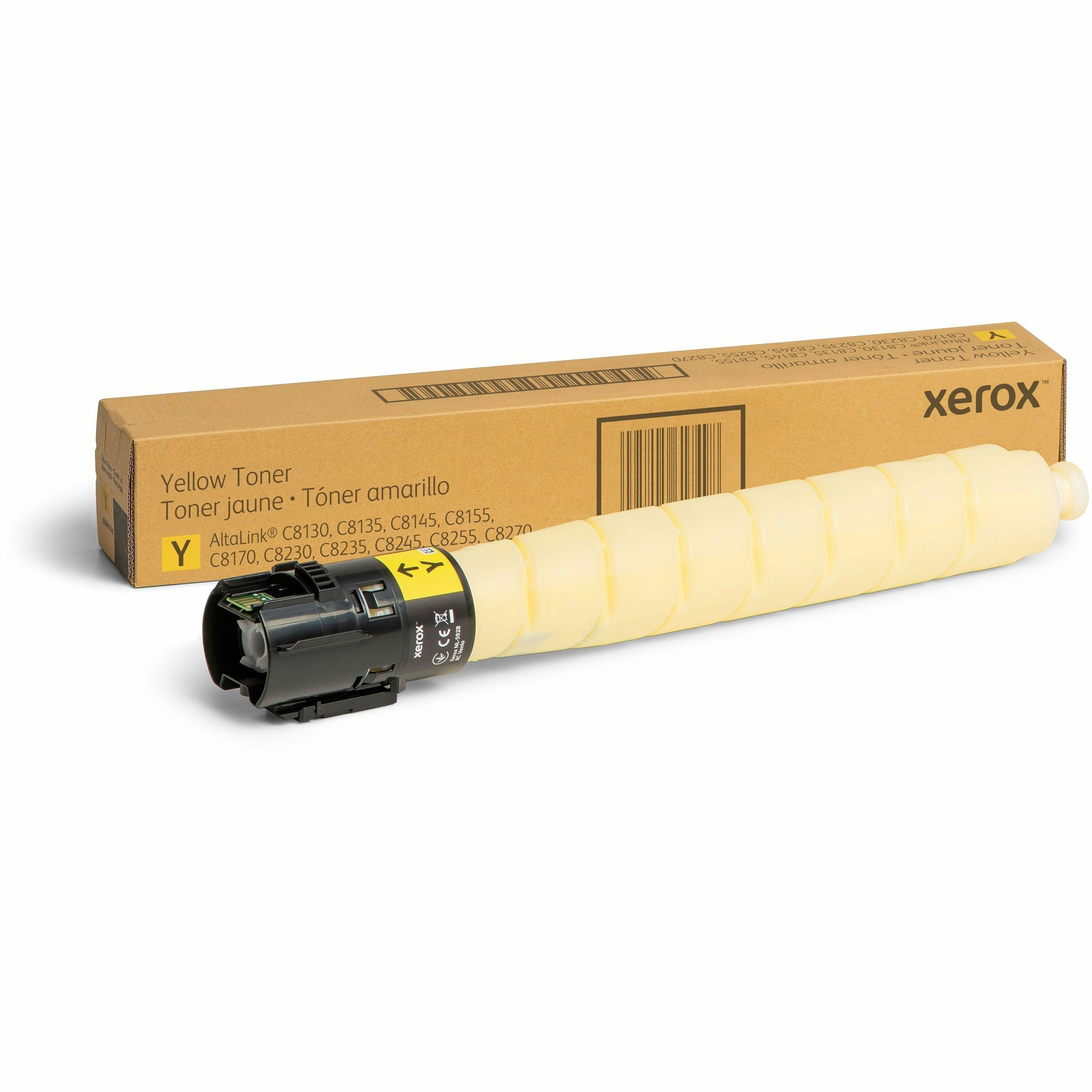 Xerox Genuine Xerox&reg; AltaLink&reg; C8100 Series Color Multifunction Printers&acirc;&euro;&acirc;C8200 Series Color Multifunction Printers Yellow Toner Cartridge