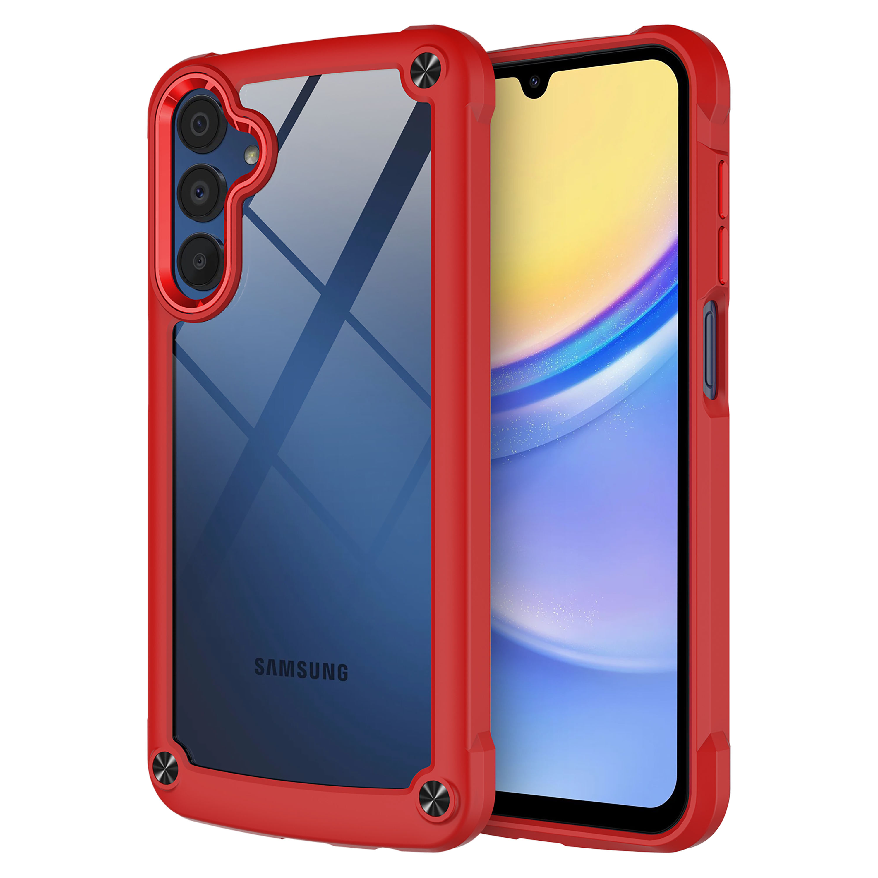 Ampd - Durabump Case For Samsung Galaxy A15 5g - Red