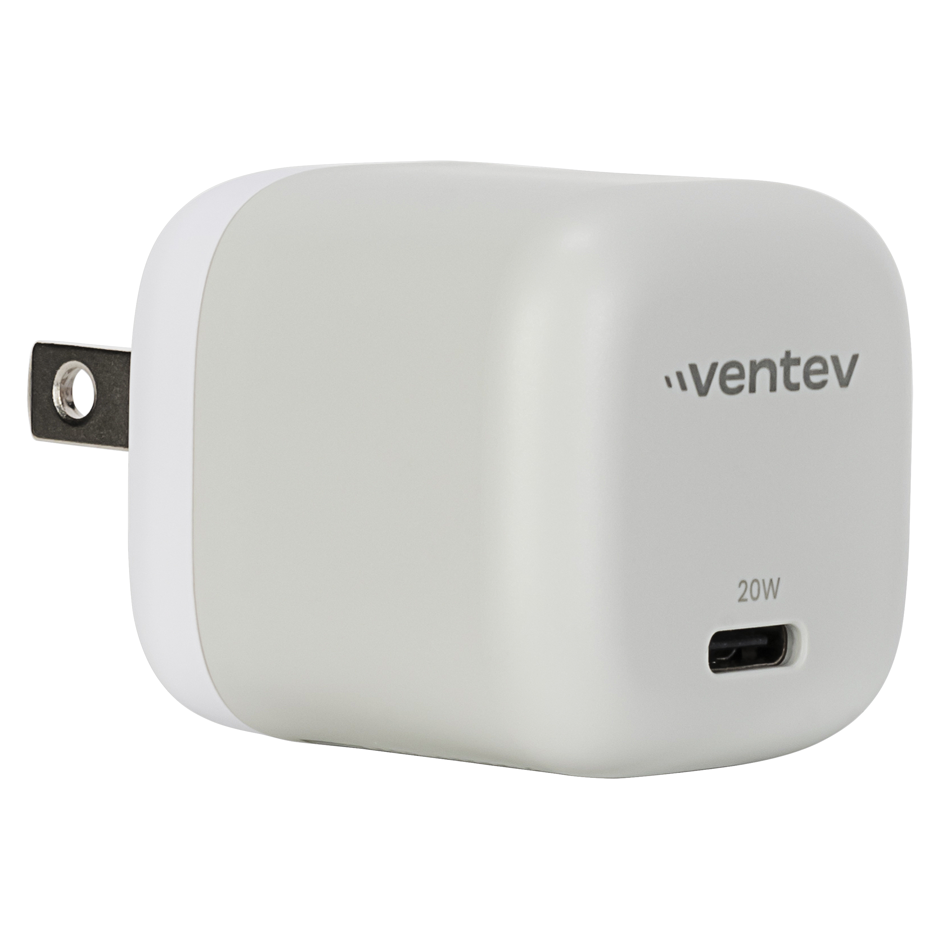 ventev-20w-ultrafast-usb-c-universal-mini-wall-charger-with-usb-c-to-lightning-cable-gray