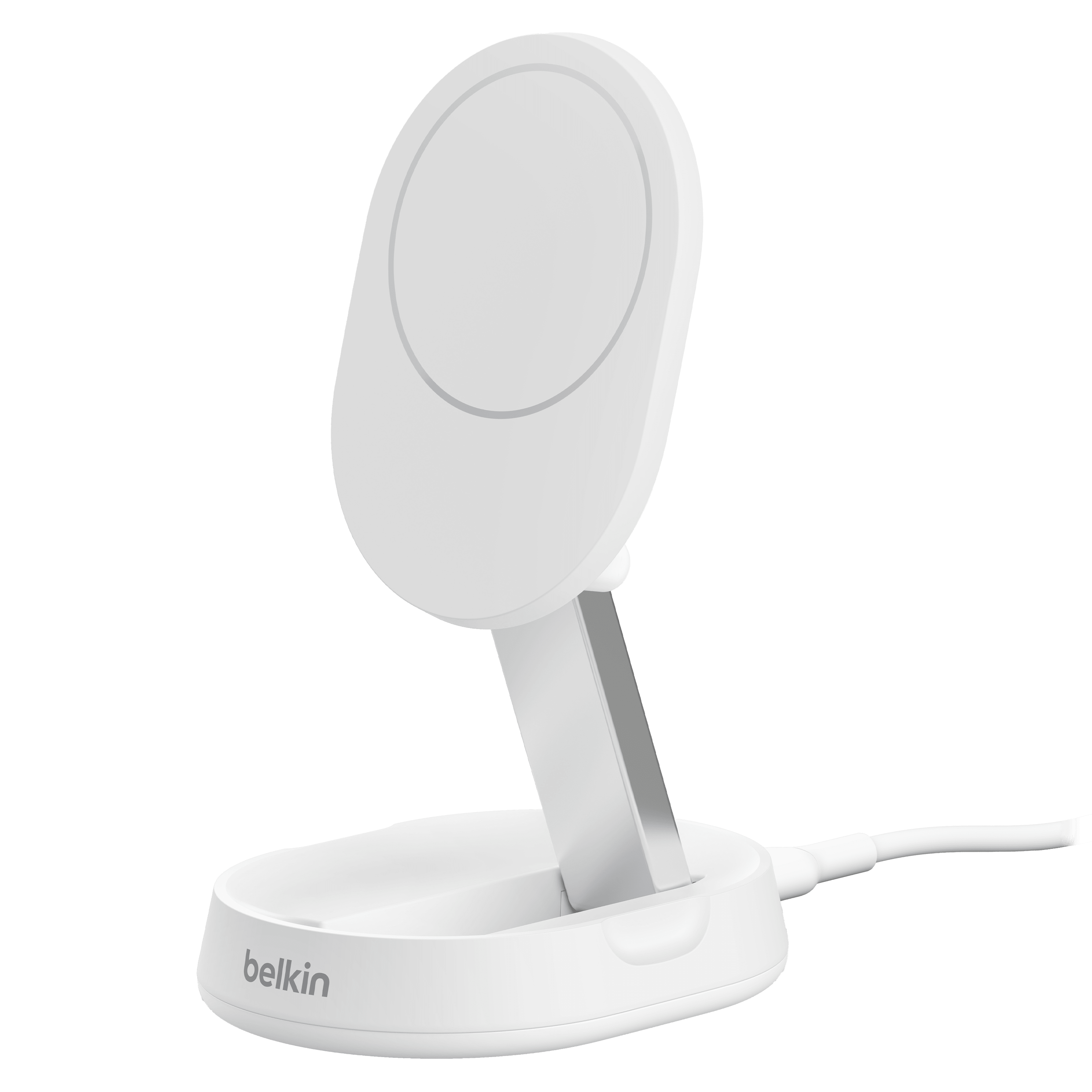 Belkin - Boost Charge Pro Convertible Magnetic Wireless Charging Stand With Qi2 15w - White