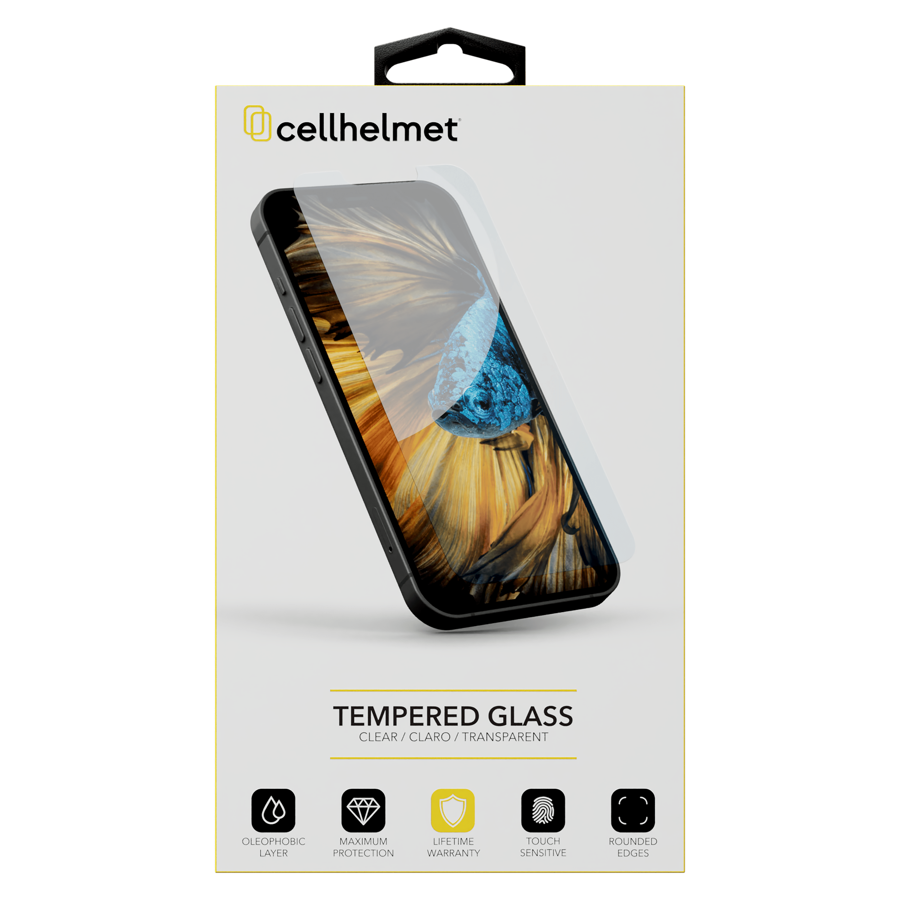Cellhelmet - Tempered Glass Screen Protector For Apple Iphone 15 Pro Max - Clear