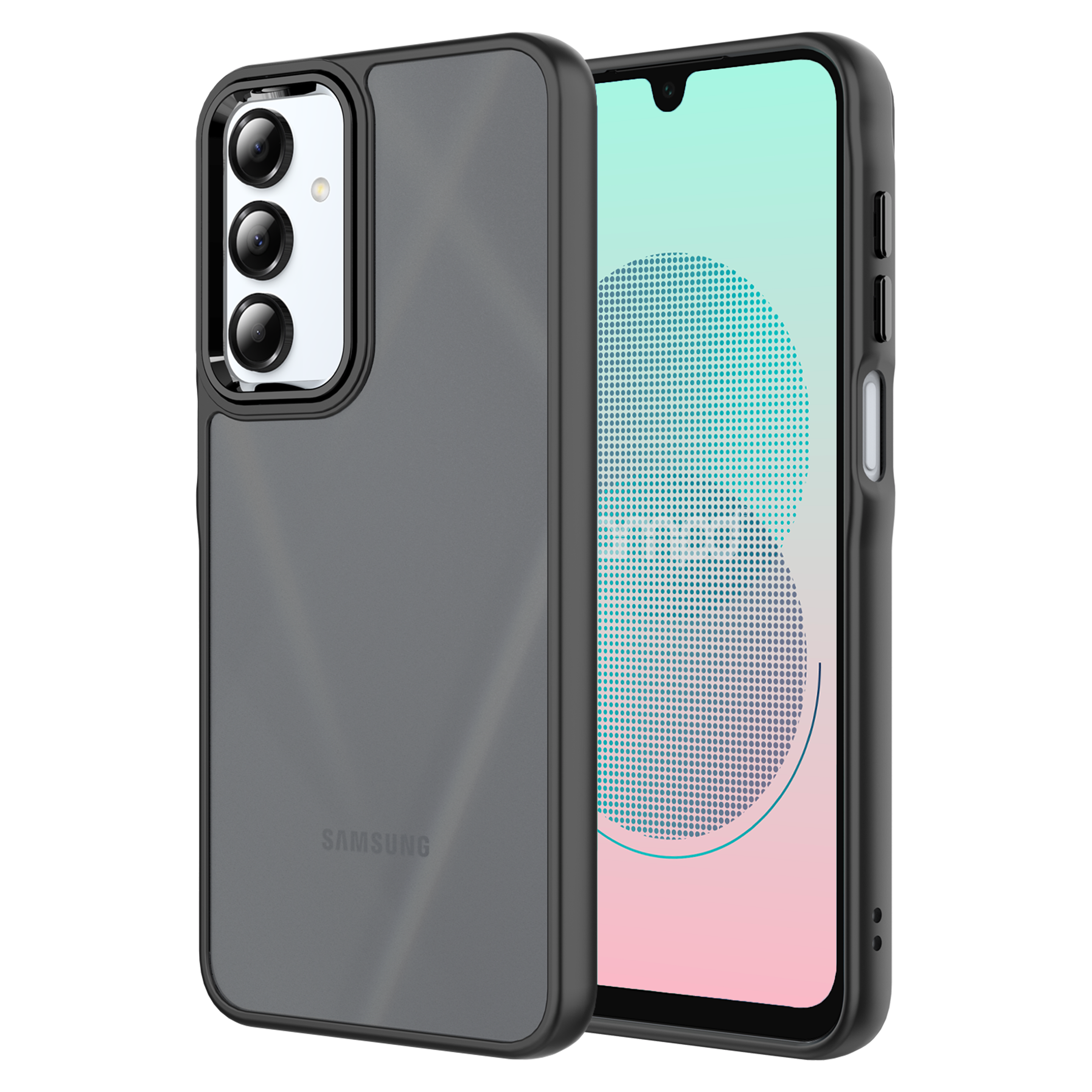 Ampd - Acrylic Smoke Case For Samsung Galaxy A16 5g - Grey And Black