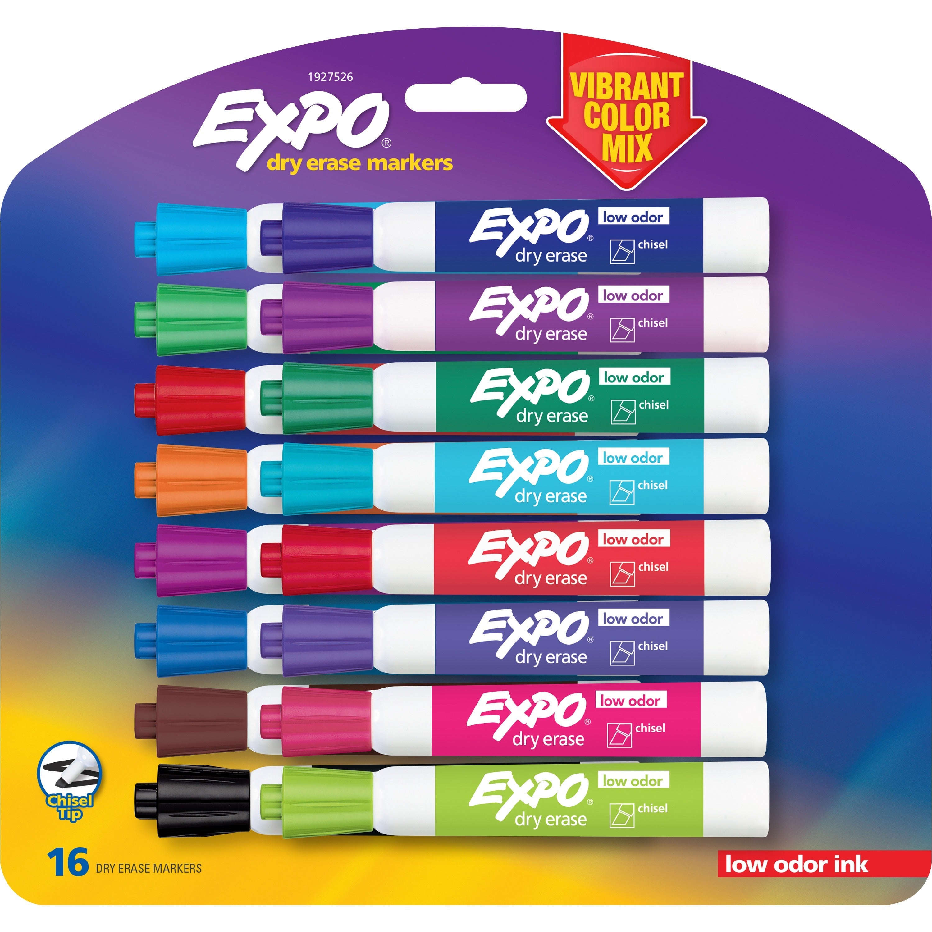 Newell Expo Low-Odor Dry Erase Chisel Tip Markers