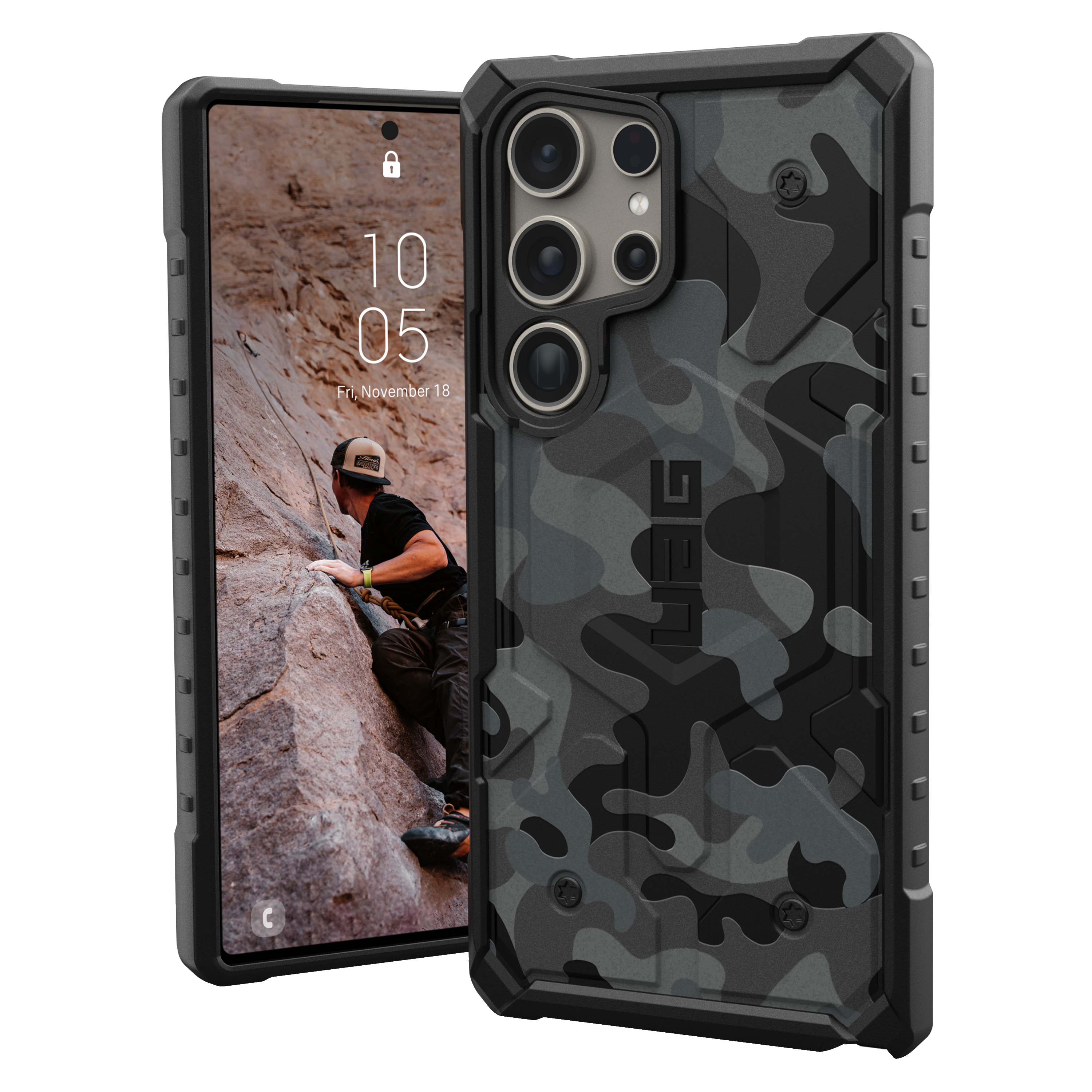 Urban Armor Gear Pathfinder SE Case for Samsung Galaxy S24 Ultra - Midnight Camo