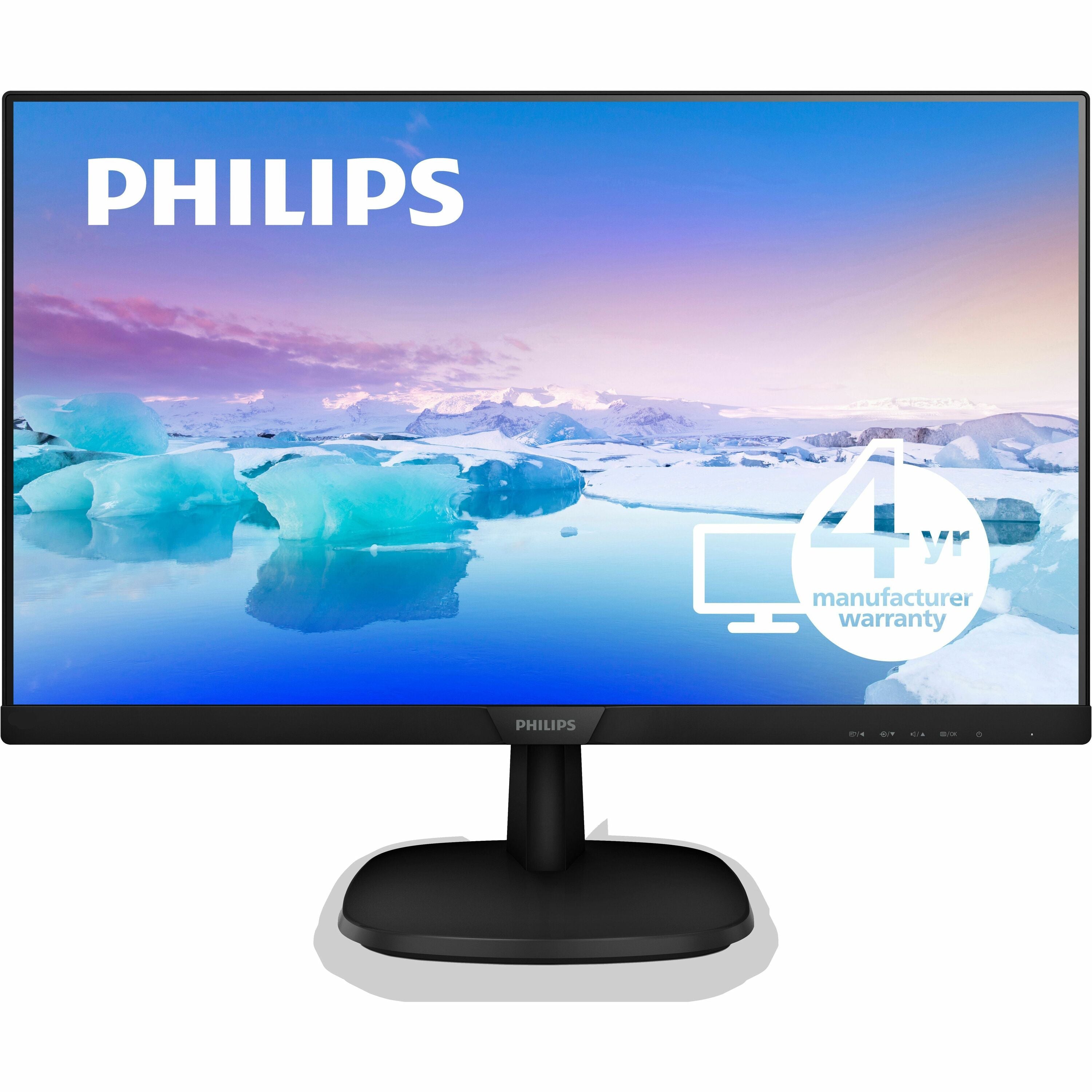 TPV 23.8IN IPS 5MS 1920X1080 VESA, 16.34 in, 243V7QJAB, Black, Environmental