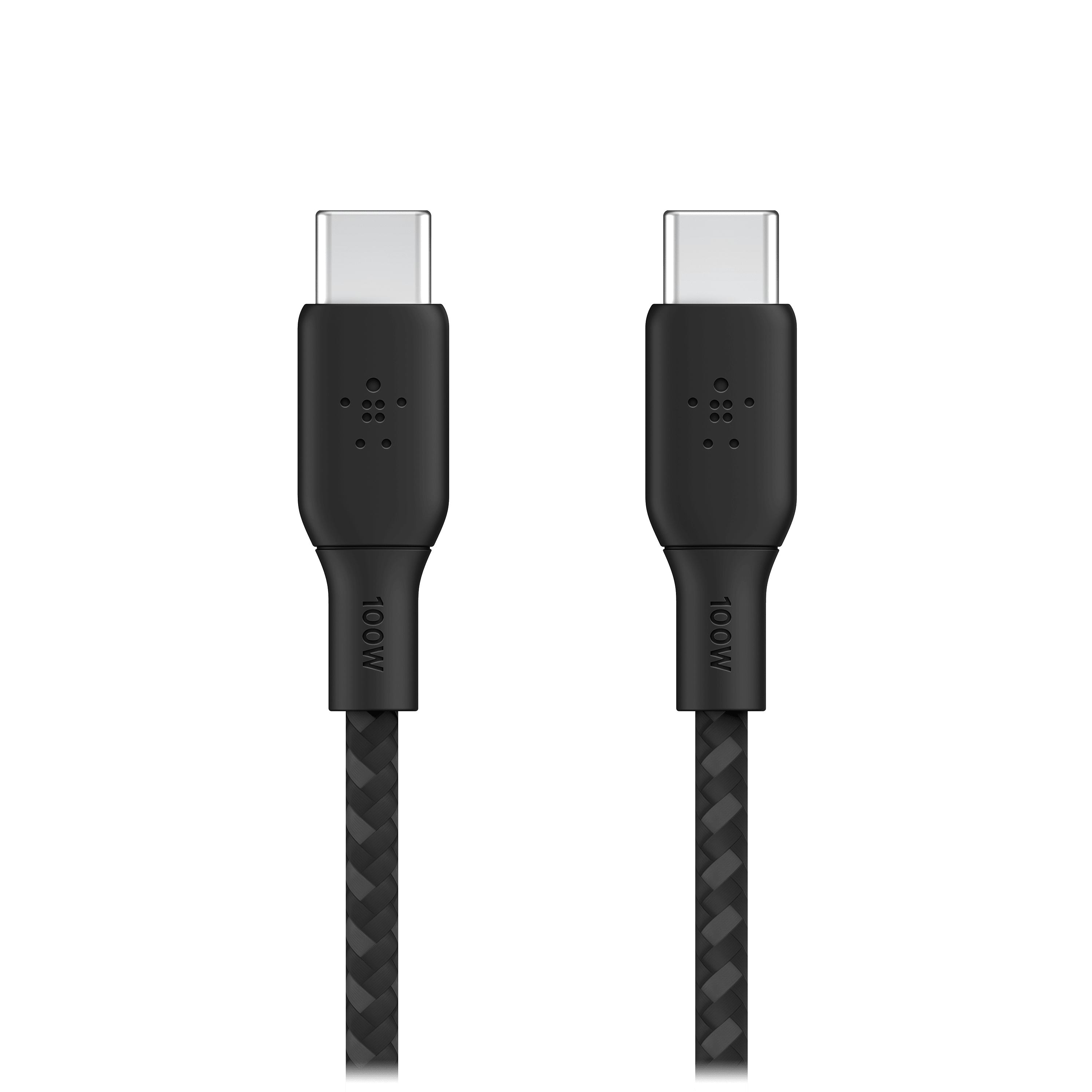 Belkin - Braided 100w Usb C 2.0 To Usb C 2.0 Cable 2m - Black