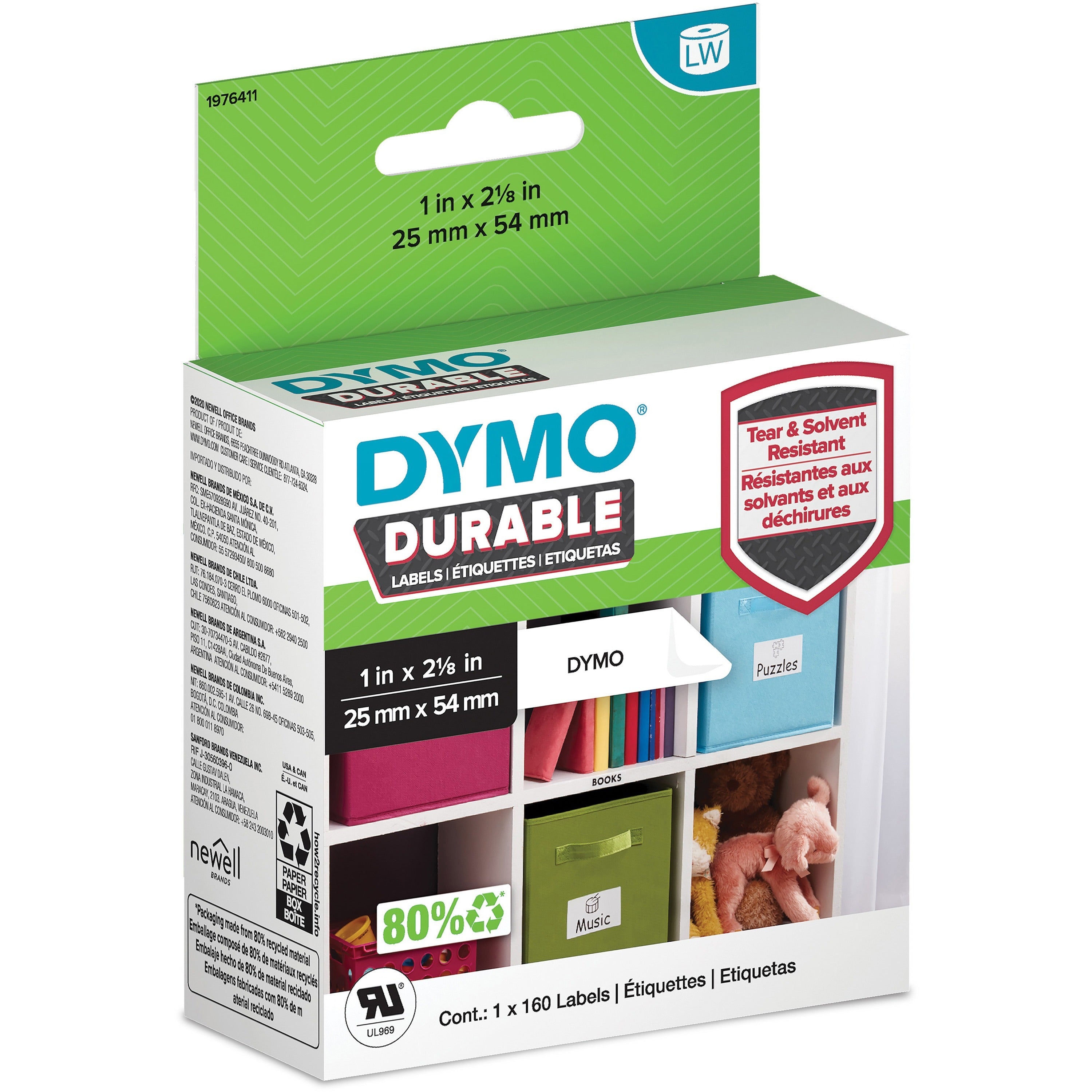 Dymo LabelWriter Labels, 1", White