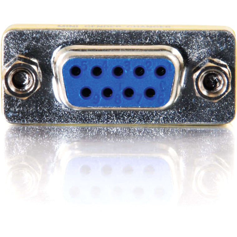 Legrand C2G DB9 F/F Mini Gender Changer (Coupler), Female, 9 m, Yellow