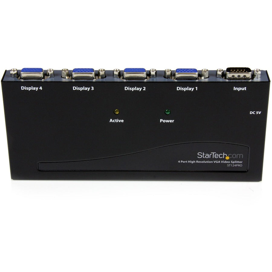 StarTech.com 4 Port High Resolution VGA Video Splitter - 300 MHz - VideoView Pro 47 Port High Resolution 300 MHz Video Splitter - Video splitter