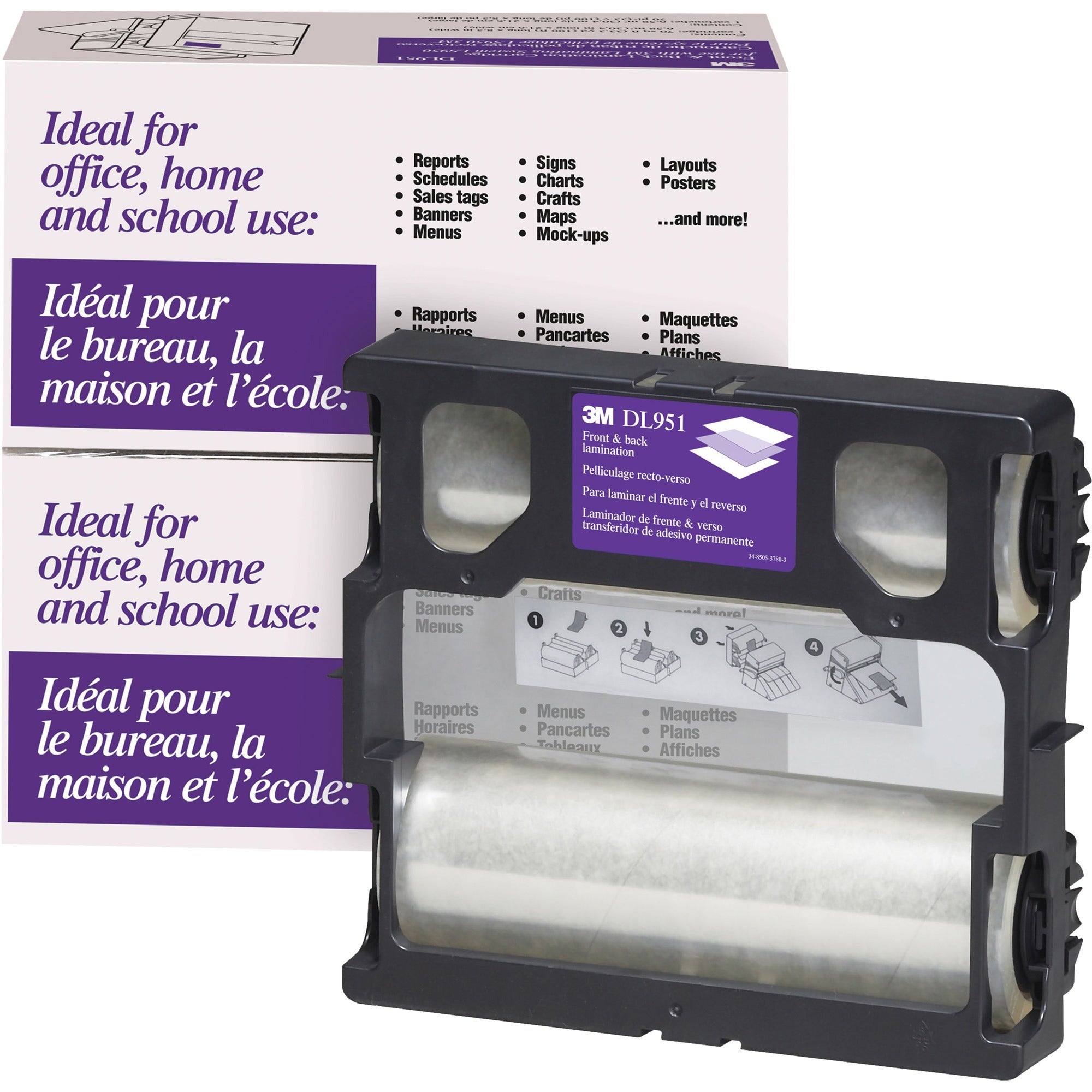 Scotch Cool Laminating System Refills, 100 ft, Clear, DL951, 8.50"