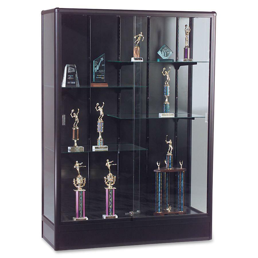 Balt Elite Freestanding Display Case, 93R8514, Black