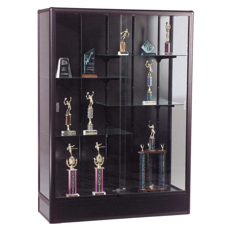 Balt Elite Freestanding Display Case, 93R8614, Black