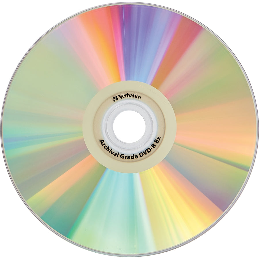 Verbatim DVD-R 4.7GB 8X UltraLife Gold Archival Grade with Branded Surface and Hard Coat - 50pk Spindle