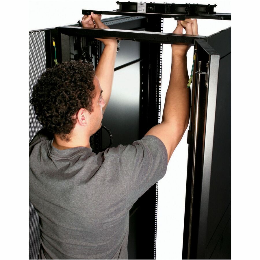 Schneider APC Rack Fan Tray - 440 CFM - 51 dB(A), ACF501, Black, 600 mm