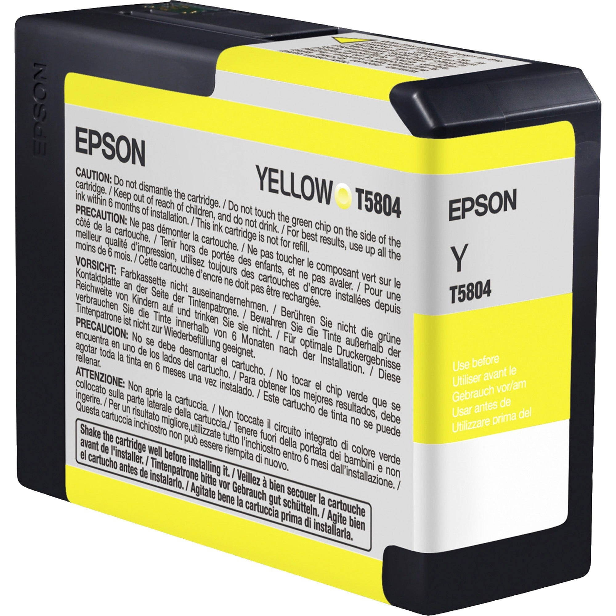 Epson Yellow UltraChrome Ink Cartridge 80ml for use with StylusPro 3800 & 3880