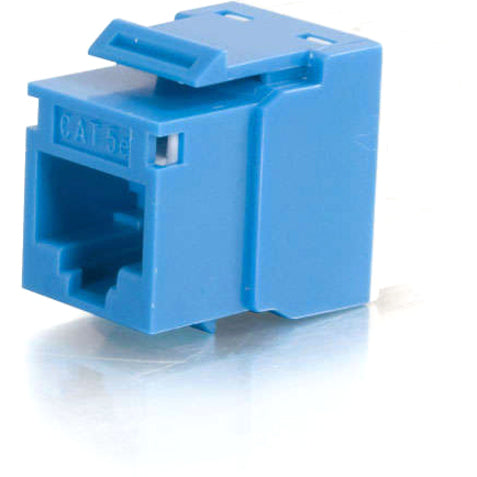C2G Cat.5e RJ45 Keystone Jack, 3.20 oz, Blue, Network Connector