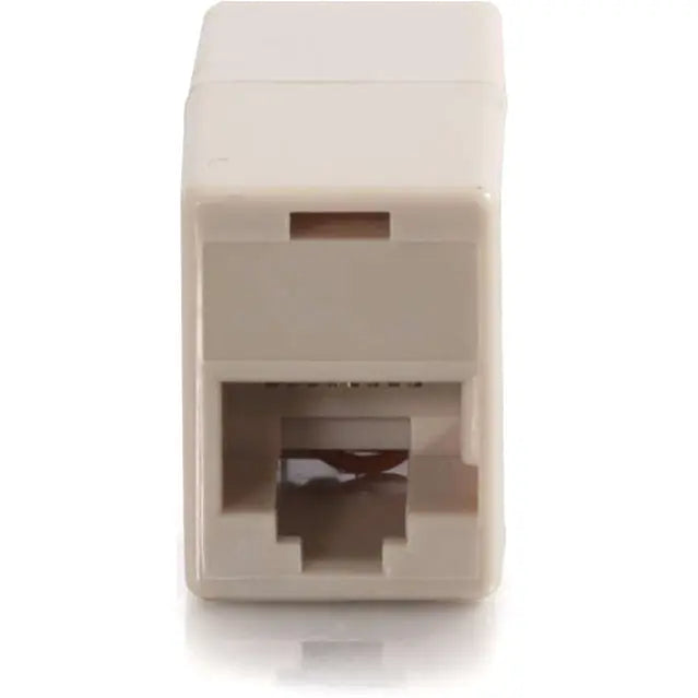 Legrand C2G RJ12 6-pin Modular Straight-Through Inline Coupler, Female, Ivory, RJ-12, 0 in
