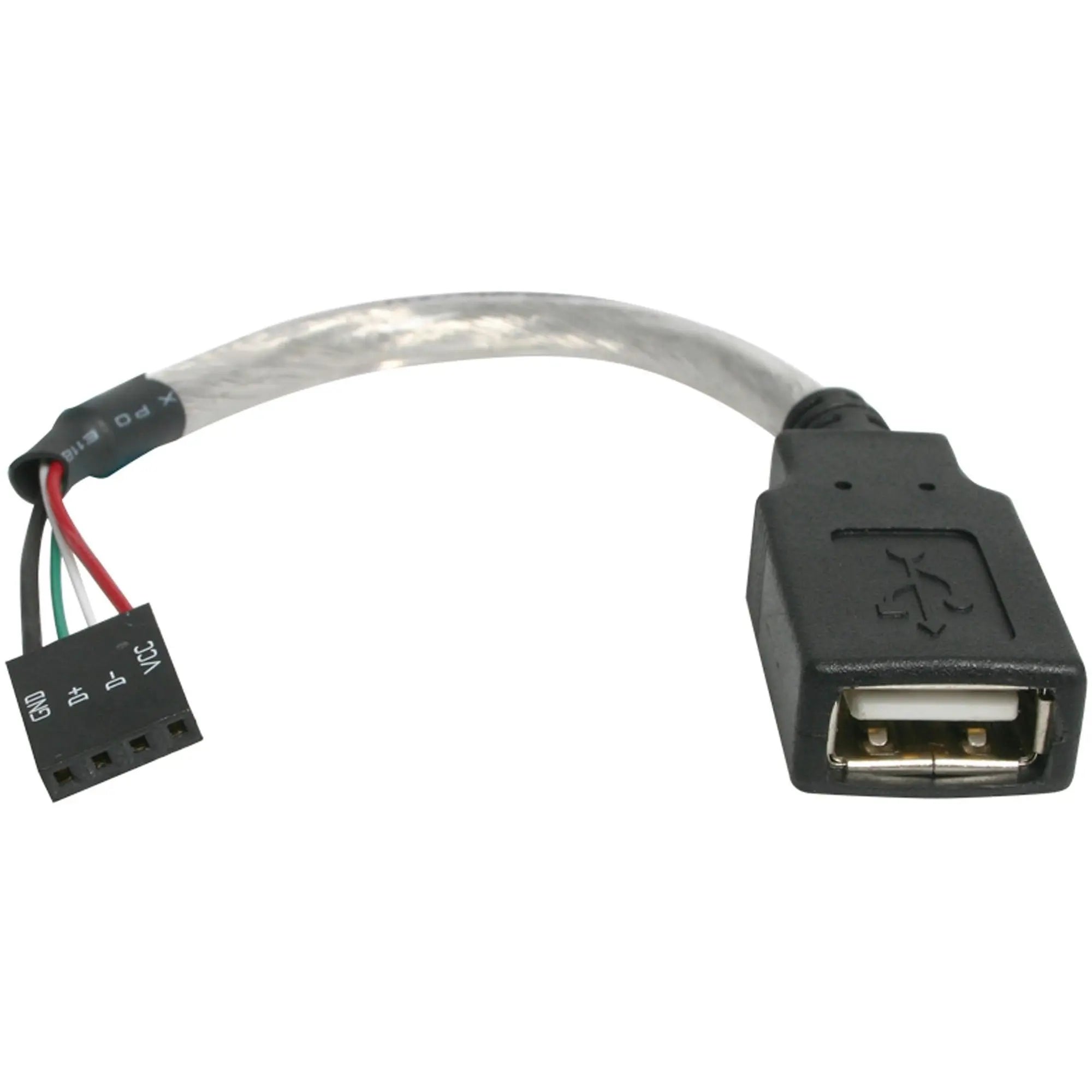 StarTech.com 6in USB 2.0 Cable - USB A to USB 4 Pin Header F/F USB A Female to Motherboard Header Adapter - USB cable -