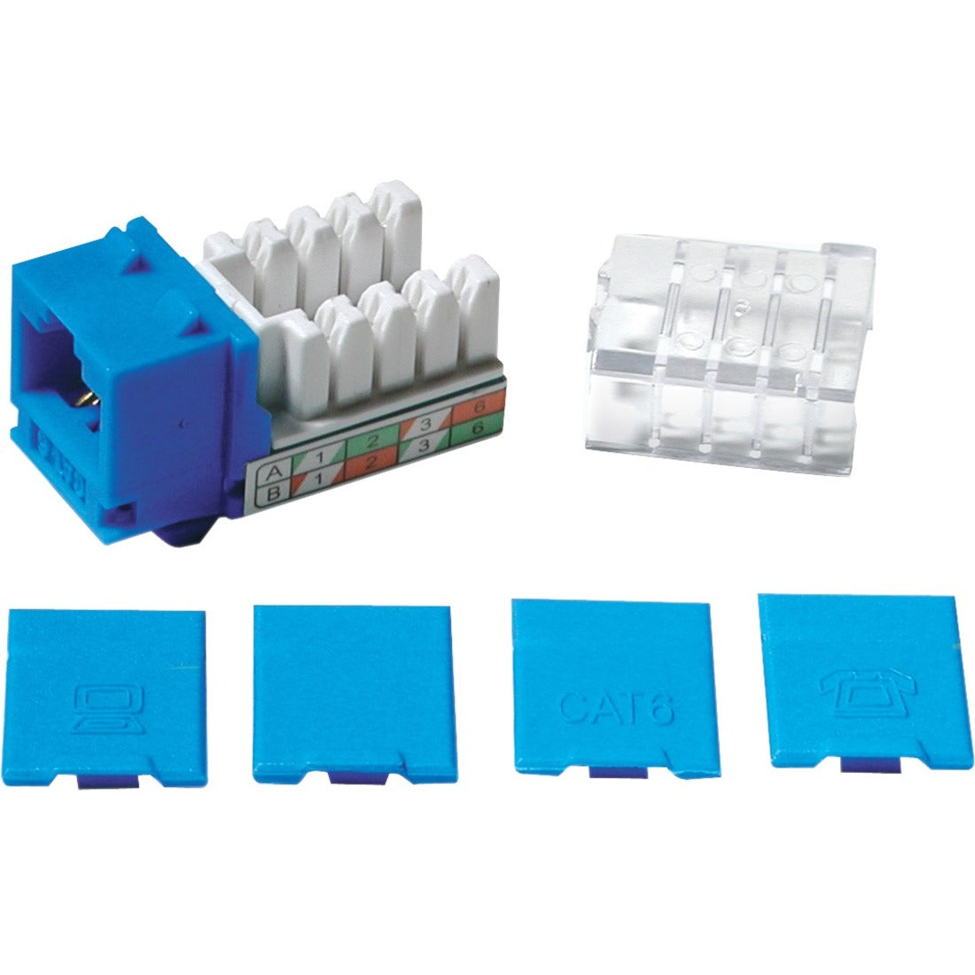 Legrand C2G Cat6 RJ45 UTP Keystone Jack - Blue