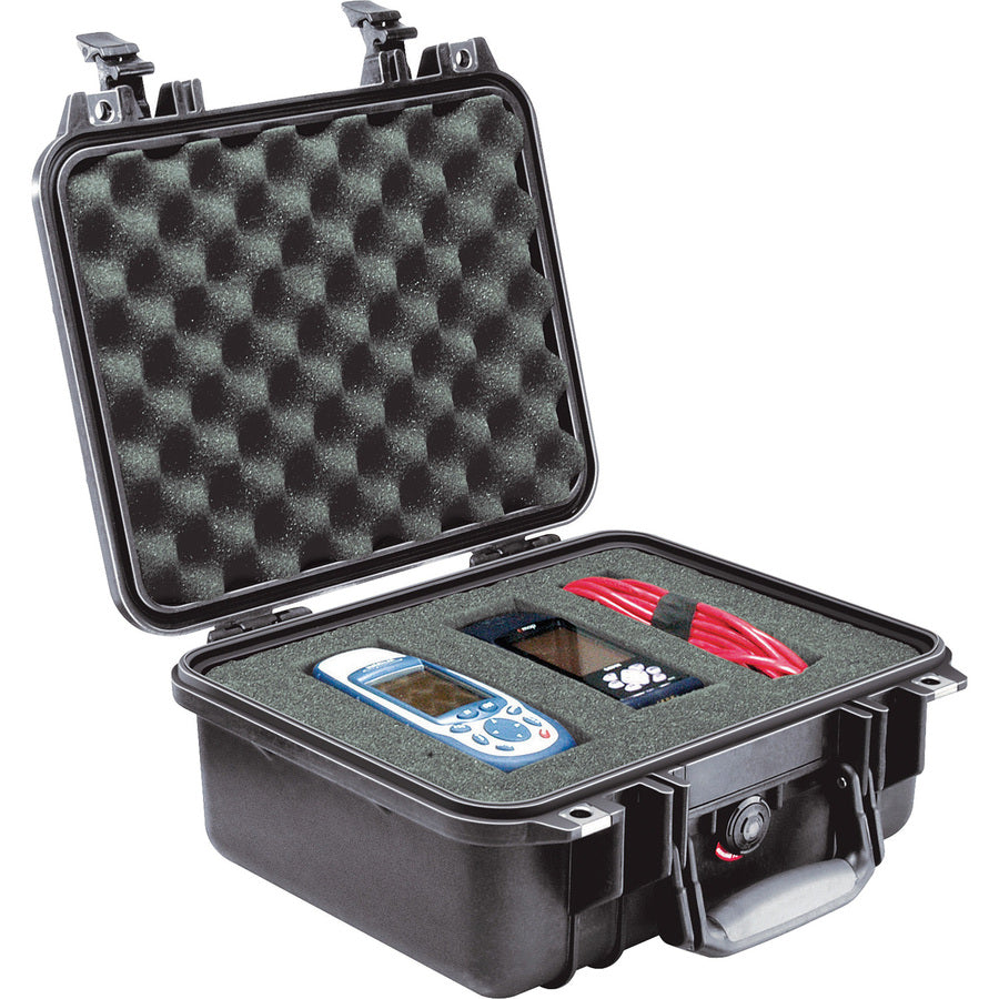 Pelican PELICAN 1400 COPOLYMR RUGGD CASE w/ PICK N' PLUCK FOAM BLACK