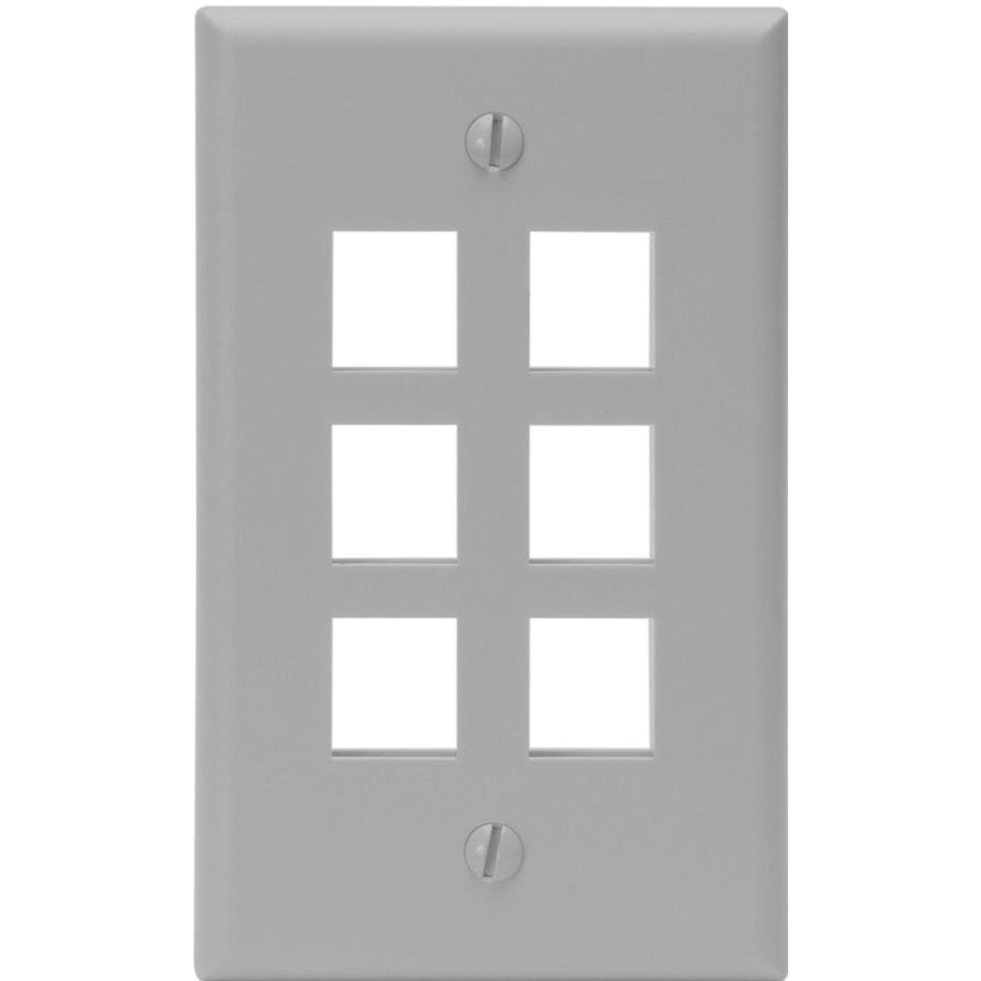leviton-quickport-41080-6gp-6-socket-faceplate