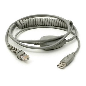 Unitech USB Interface Cable (Coiled) - 5.75ft - Gray