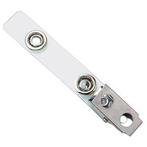 Brady Strap Clip - Vinyl, Steel - 100 / Pack - Clear