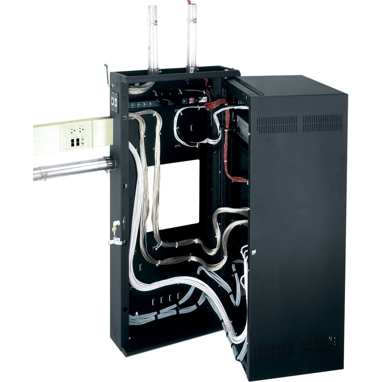 Legrand Middle Atlantic Products Sectional Wall Rack, Black, DWR1617