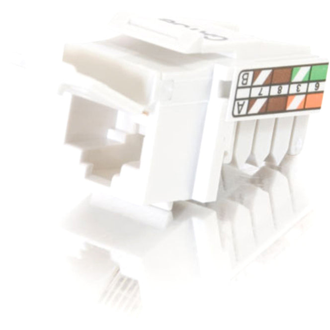 Legrand C2G 90&deg; Cat5E RJ45 UTP Keystone Jack - White