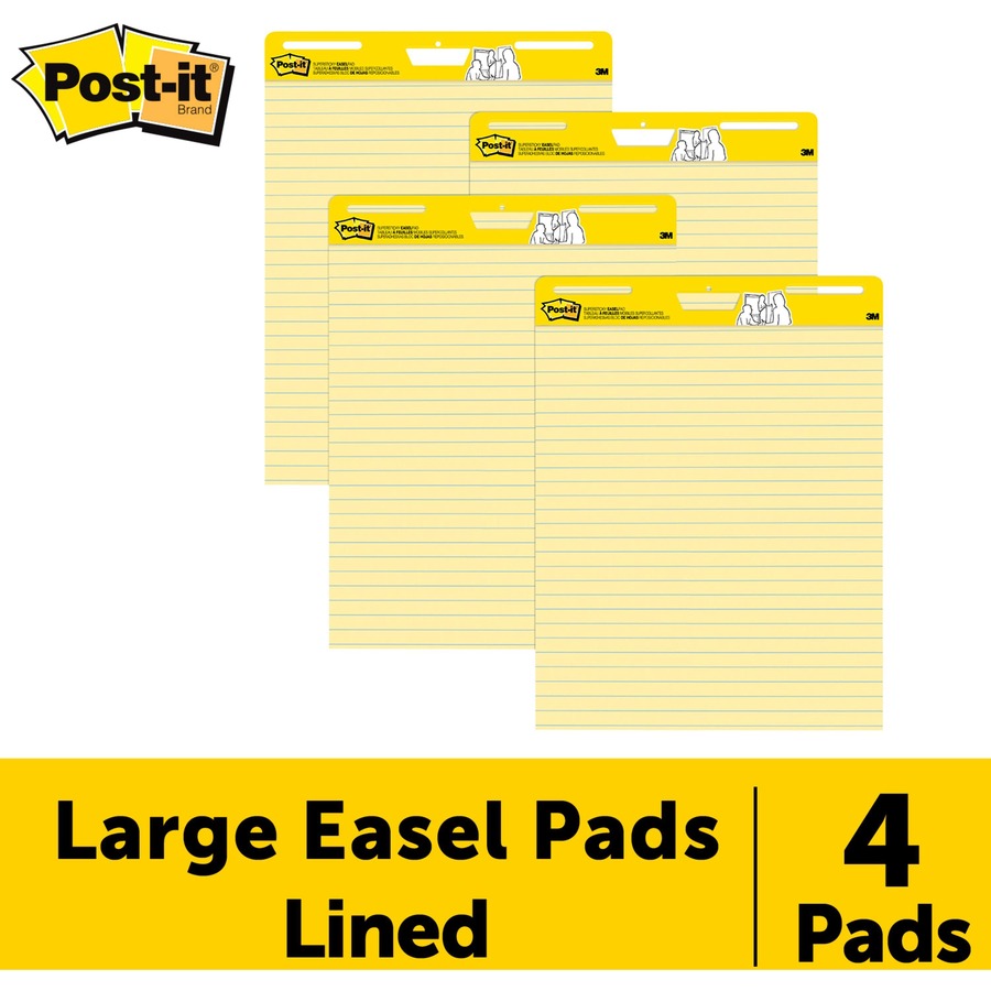 Post-it&reg; Super Sticky Easel Pad, 18.50 lb, 561-VAD-4PK, Blue