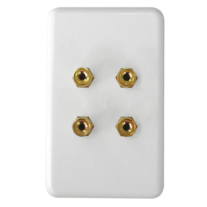 SIIG 4-Port Speaker Faceplate - Binding Post Speaker