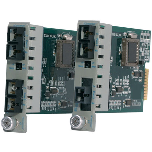 Omnitron iConverter 1000Mbps Gigabit Ethernet Fiber to Single-Fiber Media Converter SC Multimode 550m to Single-Mode BiDi 20km Module