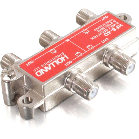 C2G High-Frequency 4-Way Splitter, 2.15 GHz, 3.04 oz