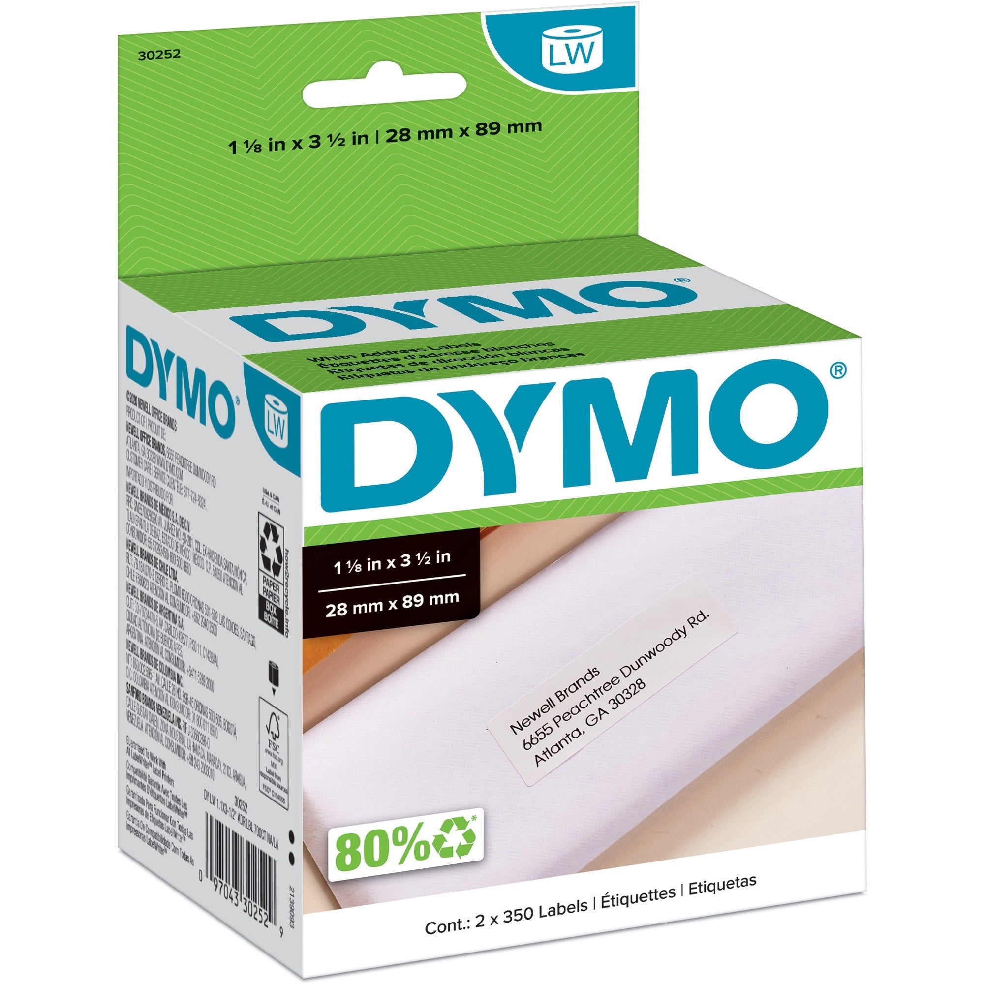 Dymo LabelWriter Address Labels, White