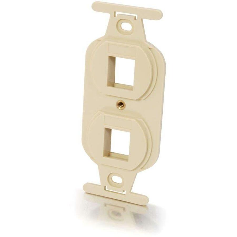 Legrand C2G Duplex 2-Port NEMA 106 Decorative Style Wall Plate - Ivory