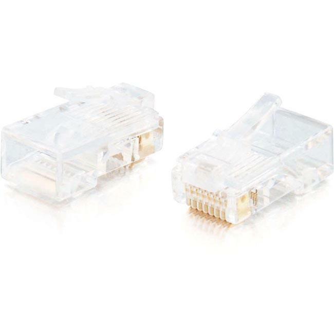 Legrand C2G RJ45 Cat5 8x8 Modular Plug for Flat Stranded Cable - 25pk