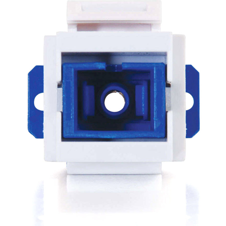 Legrand C2G Snap-In SC Fiber F/F Keystone Insert Module - White