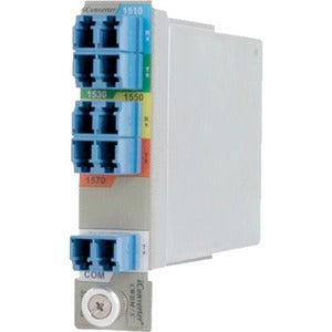Omnitron iConverter 4-Ch SF CWDM Mux/Demux, 1.19 lb, 10 Gigabit Ethernet, 8877-x, Wired