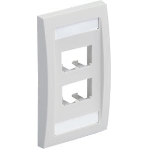 PANDUIT 4-Socket Faceplate White