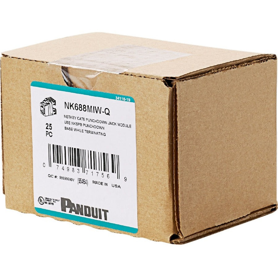 PANDUIT NetKey Cat.6 UTP Jack Module - RJ-45